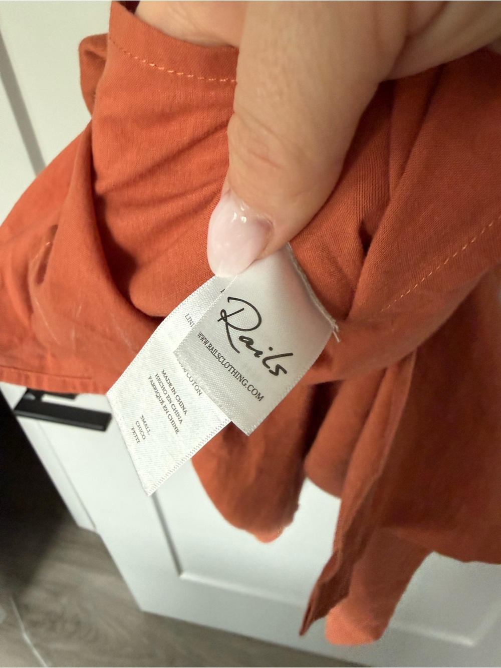 Rails Linen Dress Rust - Picture 10 of 15